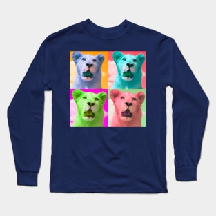 Lion Cub Pop Art Long Sleeve T-Shirt